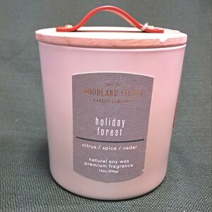 Woodland Studio Holiday Forest Soy 2 wick candle!